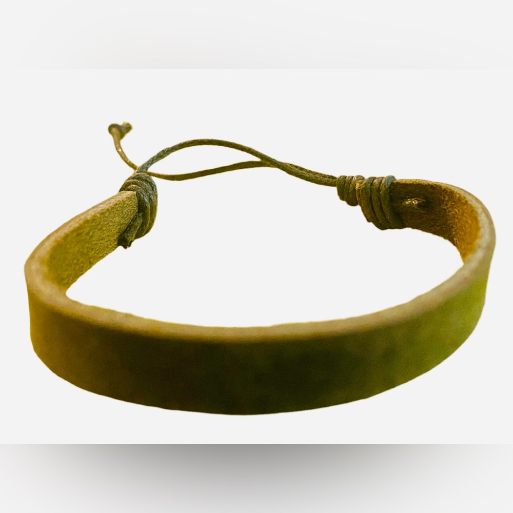 Handmade Leather Strip Bracelet!